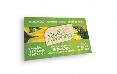 Cartão de visita campinas | impressos com verniz total, laminação fosca + verniz localizado | opcional com corte especial